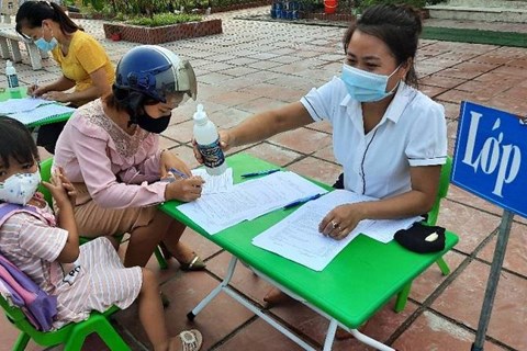 Công tác đón trẻ sau kỳ nghỉ dài chống dịch