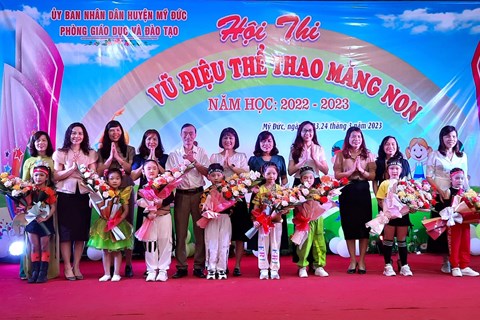 HỘI THI VŨ ĐIỆU THỂ THAO MĂNG NON NĂM HỌC 2022-2023 