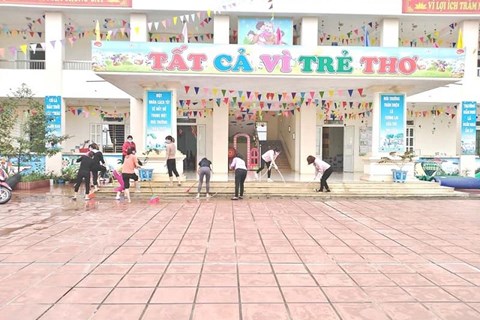 Công tác tổng vệ sinh phòng chống dịch bệnh